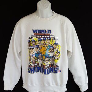 1991 Minnesota Twins Baseball Sweatshirt Men's Large World Series Champions USA